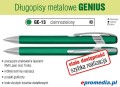Długopisy metalowe GENIUS z grawerem - kolor GE-13 ciemnozielony