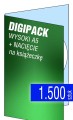 Digipacki WYSOKI A5 - jednołamowe, na 1 płytę + NACIĘCIE na książeczkę - druk cyfrowy pełnokolorowy - 1.500 szt.
