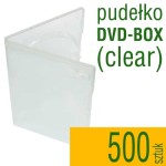 Pudełko DVD clear - pakiet 500 szt.