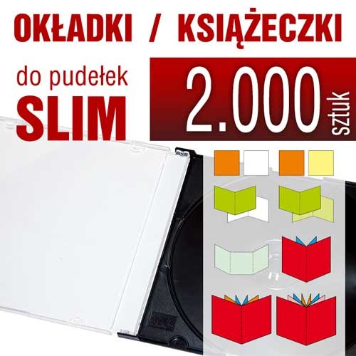 druk okładek i książeczek do pudełka SLIM - od 2 do 24 stron