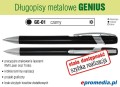 Długopisy metalowe GENIUS z grawerem - kolor GE-01 czarny