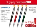 Długopisy metalowe ZARA z grawerem - kolorystyka