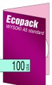 Ecopacki wysoki A5 - standardowe jednołamowe, 1 płyta - druk cyfrowy pełnokolorowy - 100 szt.