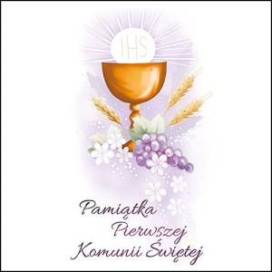 Koperta kartonowa - Pierwsza Komunia Święta - wzór PK 6014