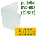 pudełko plastikowe DVD-BOX clear - do płyt CD, DVD