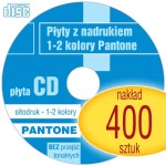 Płyty CD + sitodruk (1-2 kol. Pantone) - pakiet 400 szt.