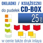 Druk okładek, książeczek do pudełka CD-BOX - pakiet 25 szt.