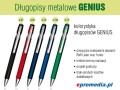 Długopisy metalowe GENIUS z grawerem - dostępna kolorystyka