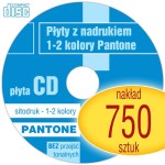 Płyty CD + sitodruk (1-2 kol. Pantone) - pakiet 750 szt.
