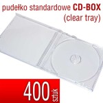 Pudełko CD-BOX (clear tray) - pakiet 400 szt.