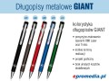 Długopisy metalowe GIANT z grawerem - dostępna kolorystyka