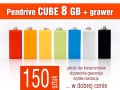 Pendrive CUBE 8 GB z grawerem - komplet 150 szt.