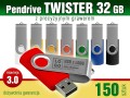 Pendrive Twister 3.0 - 32 GB z grawerem lub nadrukiem full kolor CMYK - pakiet 150 szt.