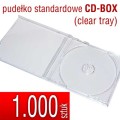 pudełko plastikowe do płyt CD, DVD - CD-BOX - clear tray