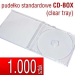 Pudełko CD-BOX (clear tray) - pakiet 1.000 szt.