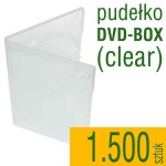Pudełko DVD clear - pakiet 1.500 szt.
