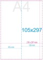 Ulotki składane A4 do 105x297 mm