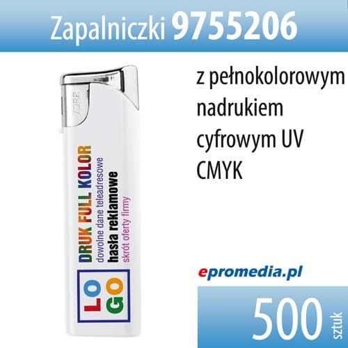 zapalniczki 9755206 z nadrukiem pełnokolorowym CMYK