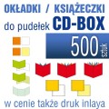 druk okładek i książeczek do pudełka standardowego CD-BOX - od 2 do 36 stron + inlay