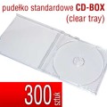 pudełko plastikowe do płyt CD, DVD - CD-BOX - clear tray