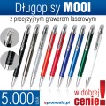 Długopisy metalowe MOOI z grawerem laserowym - komplet 5.000 szt.