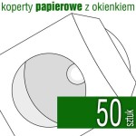 Koperta PAPIEROWA z okienkiem - pakiet 50 szt.