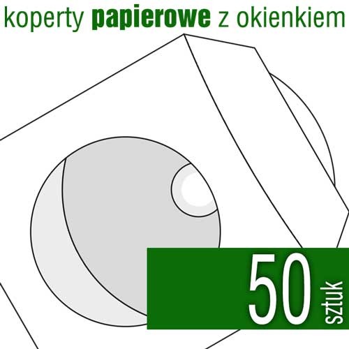 koperta papierowa do płyt CD, DVD, Blu-Ray z okienkiem