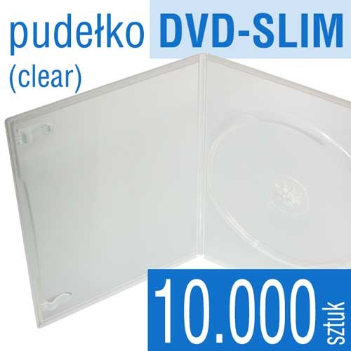 pudełko plastikowe DVD-SLIM - do płyt CD, DVD