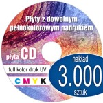 Płyty CD + nadruk UV - pakiet 3.000 szt.
