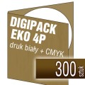 Digipacki 4P EKO - Kraftliner 300g, druk biały + full kolor CMYK - 300 szt.