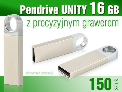 Pendrive UNITY 16 GB z grawerem - pakiet 150 szt.