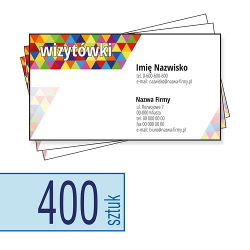 Wizytówki 90x50 mm lub 85x55 mm - w atrakcyjnej niskiej cenie