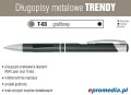 Długopisy metalowe TRENDY z grawerem - kolor T-03 grafitowy