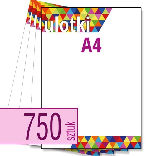 Ulotki A4 w atrakcyjnej niskiej cenie