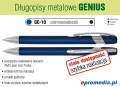Długopisy metalowe GENIUS z grawerem - kolor GE-10 ciemnoniebieski
