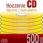 Tłoczenie CD + nadruk - pakiet 500 szt.