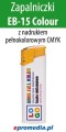 zapalniczki_EB 15 COLOUR z nadrukiem pełnokolorowym - żółty (pomarańczowy) klips