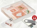 Pamiątka Chrztu Świętego - USB BOX z pendrive, wzór CH5004