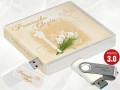 Pamiątka Chrztu Świętego - USB BOX z pendrive, wzór CH5006