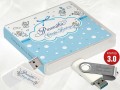 Pamiątka Chrztu Świętego - USB BOX z pendrive, wzór CH5008