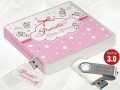 Pamiątka Chrztu Świętego - USB BOX z pendrive, wzór CH5009