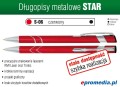 Długopisy metalowe STAR z grawerem laserowym - kolor S-06 czerwony