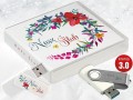Pamiątka Ślubu / Wesela - USB BOX z pendrive, wzór SL7065