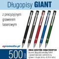 Długopisy metalowe GIANT z grawerem - komplet 500 szt.