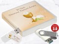 Pamiątka Pierwszej Komunii Świętej - USB BOX z pendrive, wzór PK6005