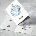 Projekt świąteczny BN1-026, wizualizacja kartki z logo