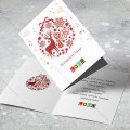 Projekt świąteczny BN1-106, wizualizacja kartki z logo