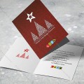 Projekt świąteczny BN1-233, wizualizacja kartki z logo