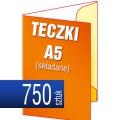 teczki ofertowe A5 składane z grzbietem - pakiet 750 szt