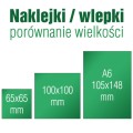 Naklejki, wlepki - porównanie formatów